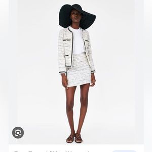 Zara check mini skirt